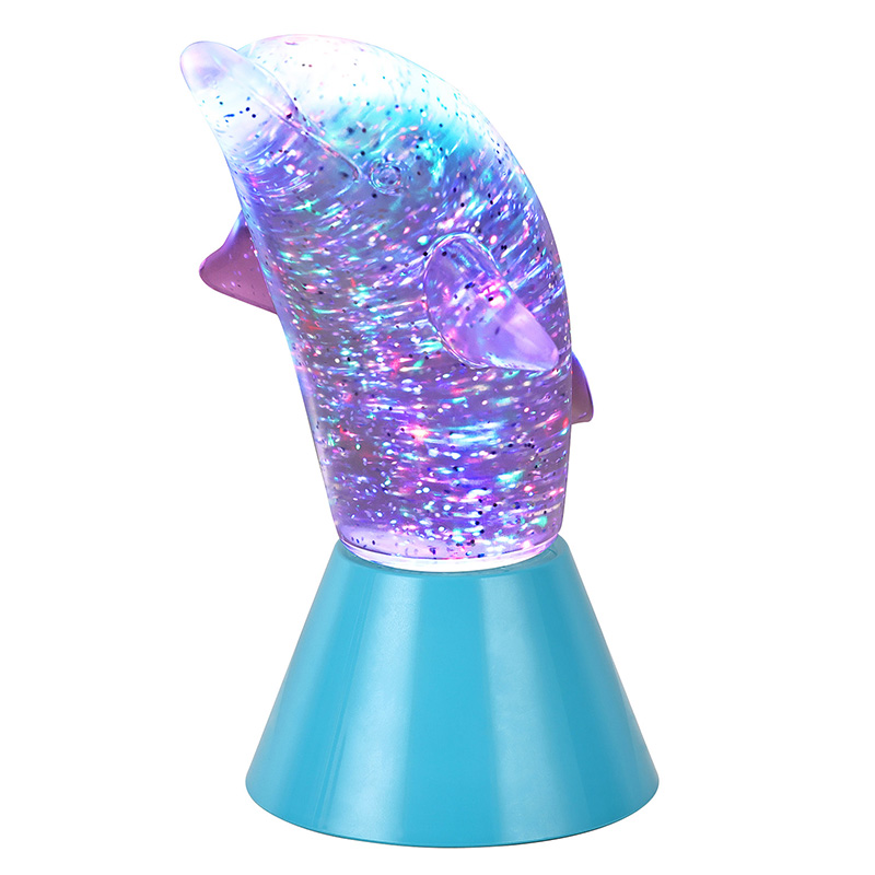 Dolphin Kid Gift Glitter RGB yövalo