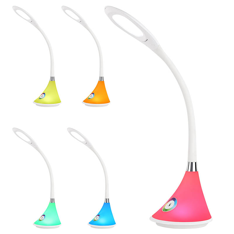 Dragonfly LED -pöytävalaisin, jossa on RGB -pohja