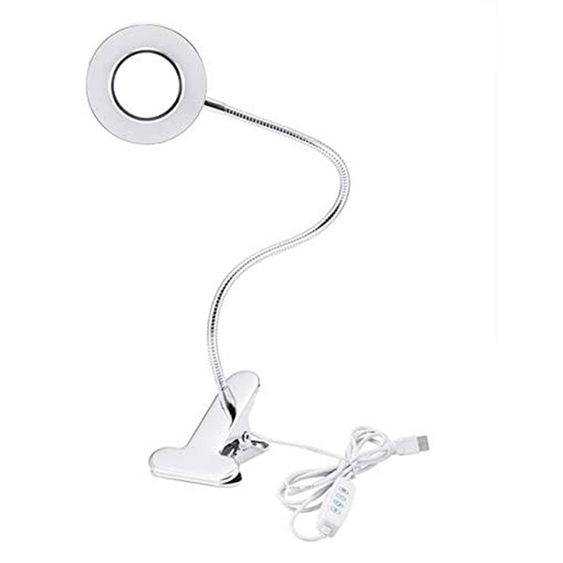 LED-kiinnitinlamppu joustavalla metallilla
