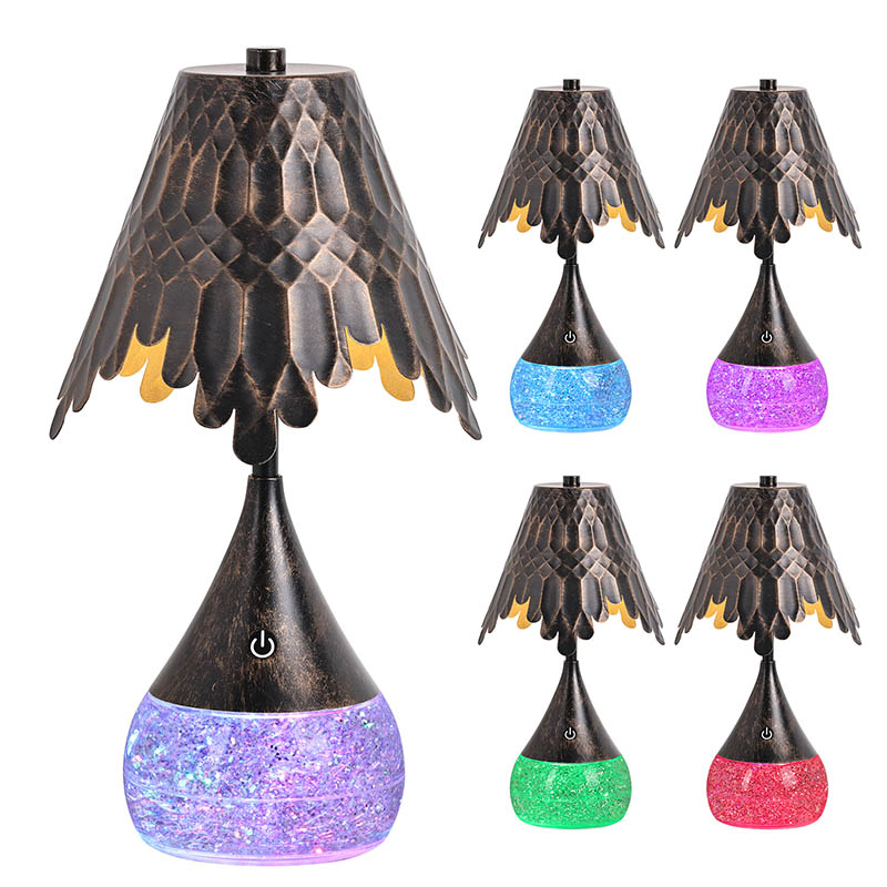 LED -lukuvalaistus RGB Glitter -pullolla