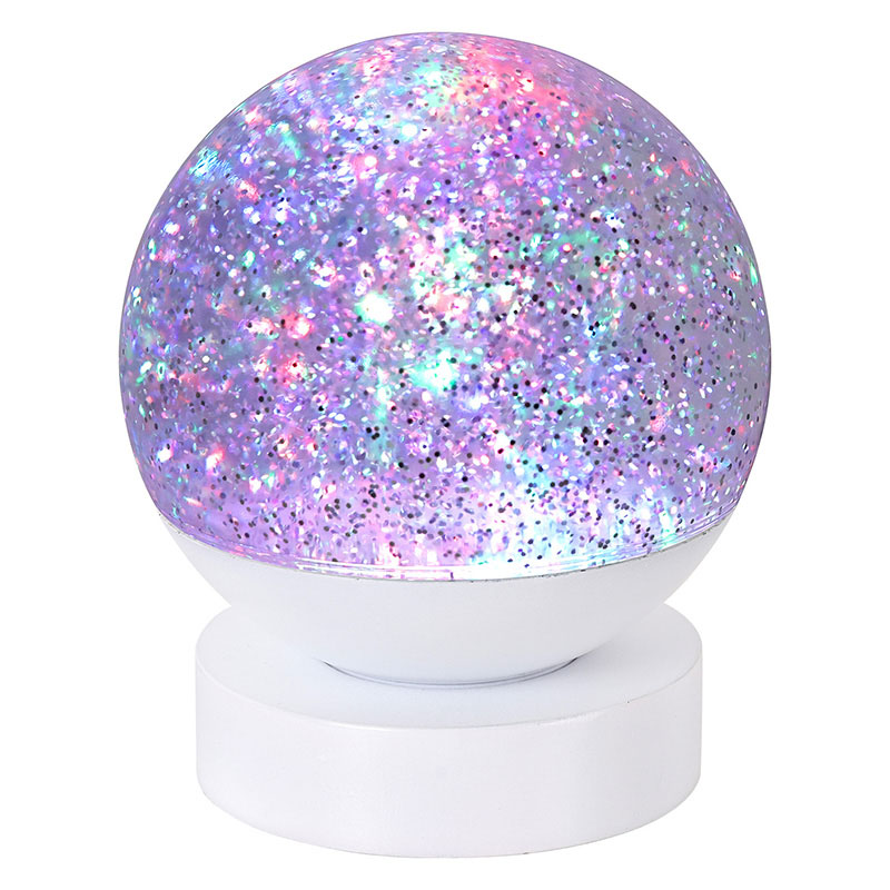 Led RGB Glitter -sisustuslamppu
