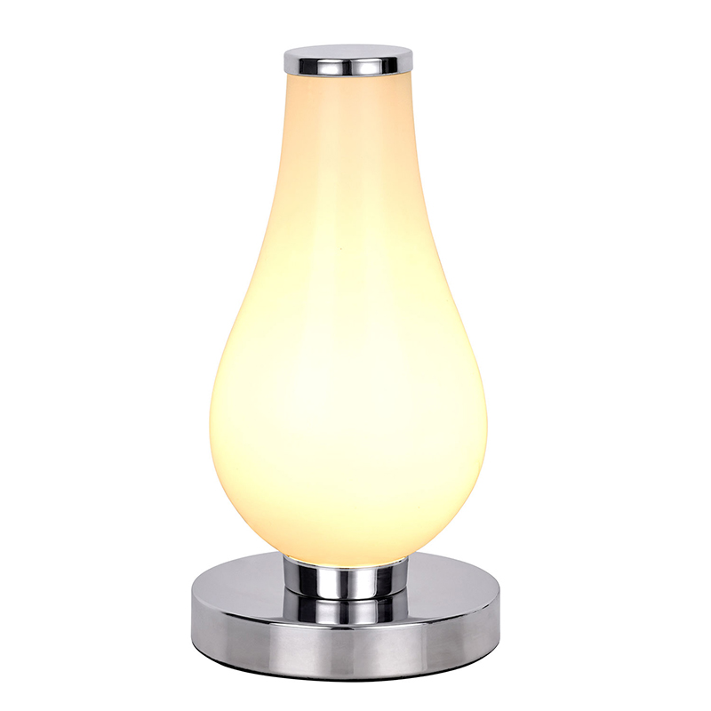 Uusi LED-pöytävalaisin lasivarjostimella
