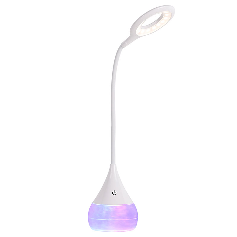 RGB Cloudy Liquid Base LED-pöytälamppu säädettävällä varjostimella