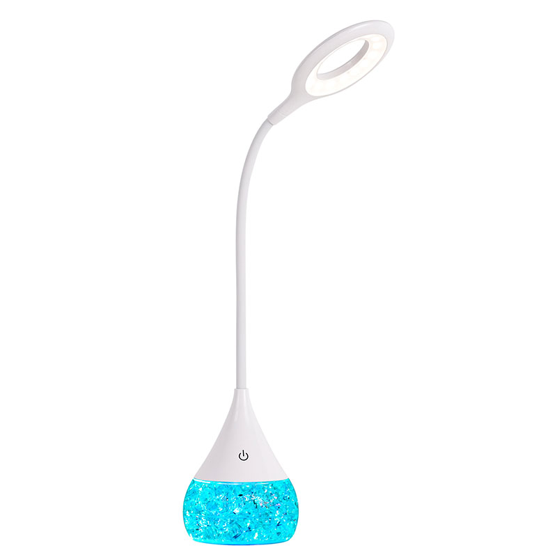 RGB ICE nestepohjainen LED-pöytälamppu säädettävällä varjostimella