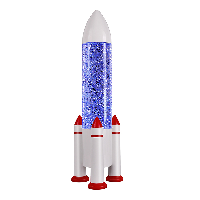 RGB Liquid Glitter -yövalo Rocket Shade -varjostimella